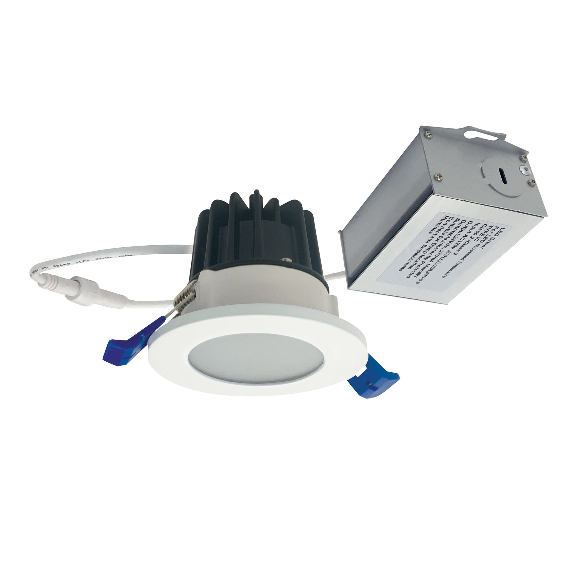 Nora NM2-2RDCS6030MPW 2 inch M2 Round LED Lensed Downlight, 600lm / 8W, 3000K, 120V, Matte Powder White