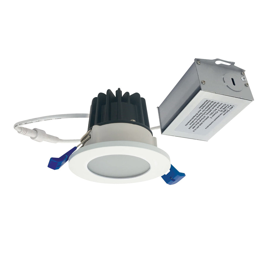 Nora NM2-2RDCS6030MPW 2 inch M2 Round LED Lensed Downlight, 600lm / 8W, 3000K, 120V, Matte Powder White