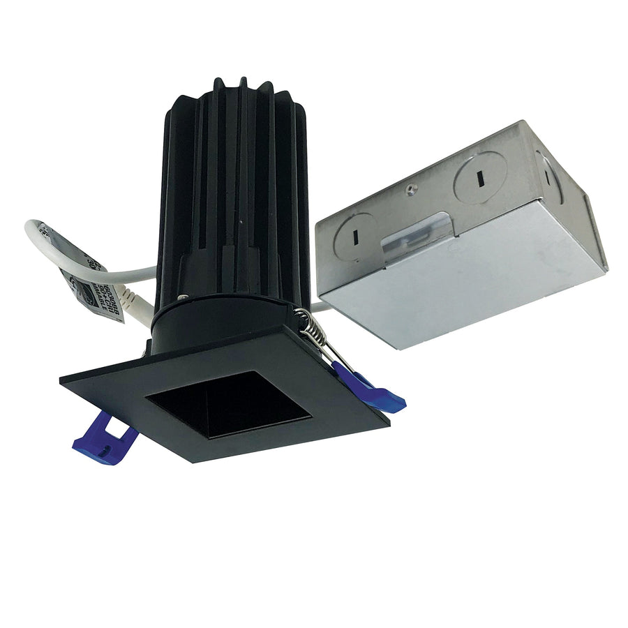 Nora NM2-2SDC8527BB 2 inch M2 Square LED Downlight, 850lm / 10W, 2700K, 120V, Matte Black