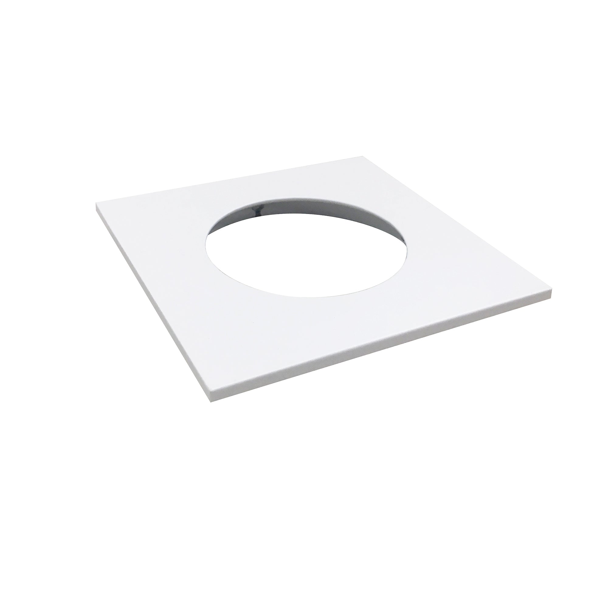 Nora Lighting NM2-2SDTMPW - Recessed - Square Trim for NM2-2RDC, Matte Powder White