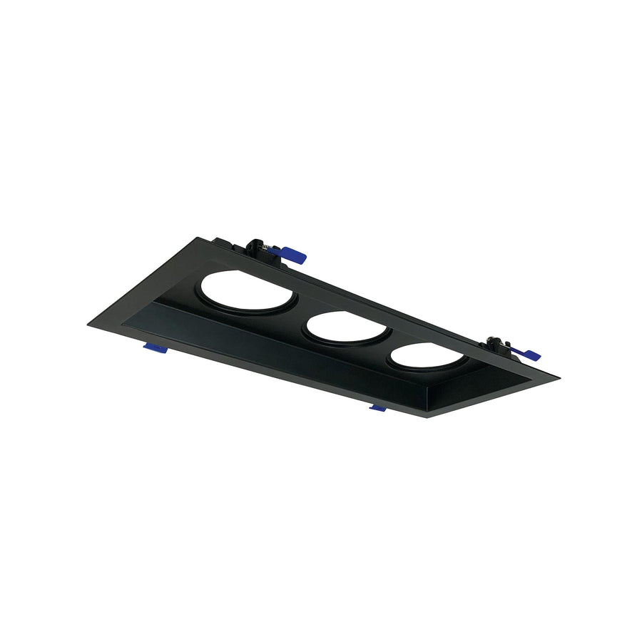 Nora NM2-MLS3BB MLS 3-Head Plate for 2 inch M2 LED Series, Matte Black