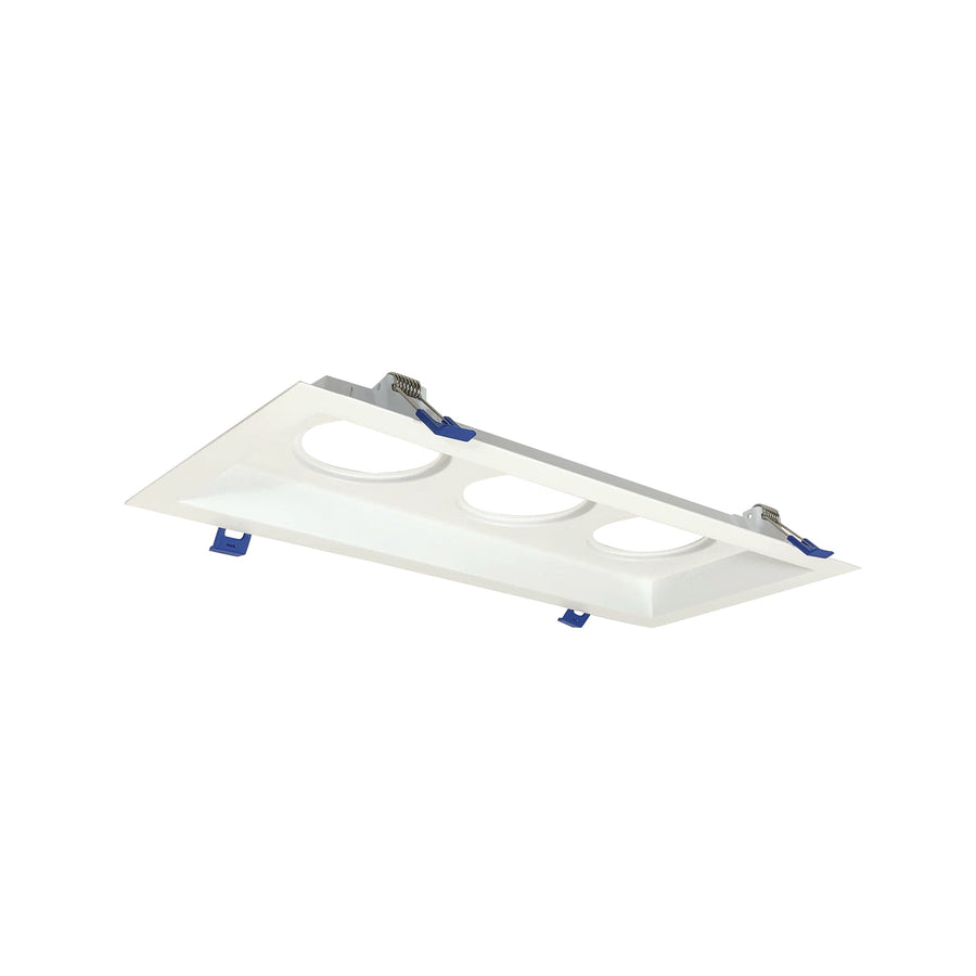 Nora NM2-MLS3MPW MLS 3-Head Plate for 2 inch M2 LED Series, Matte Power White