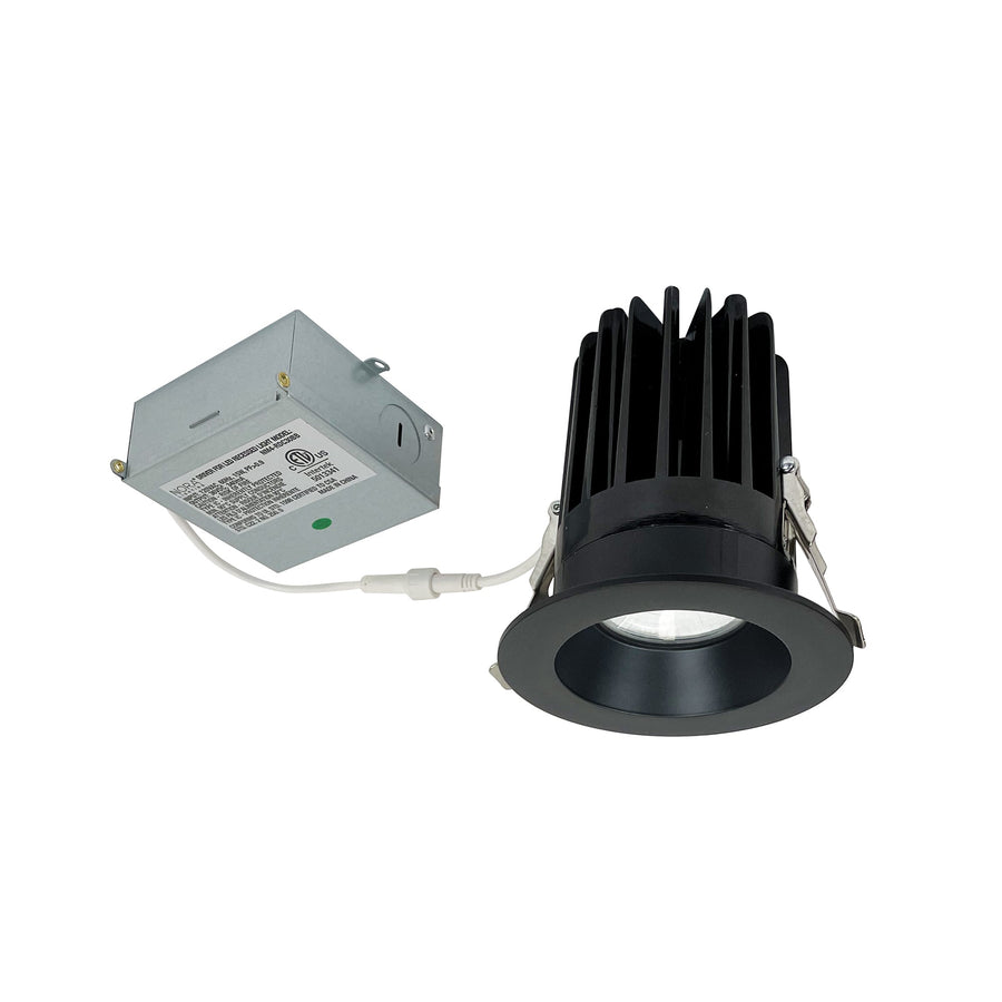 Nora NM4-RDC30BB 4 inch M4 Round LED Downlight, 1100lm / 15W, 3000K, 120V, Matte Black