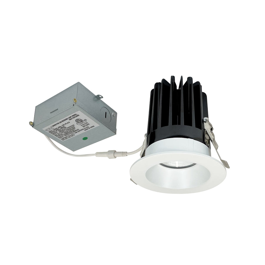 Nora NM4-RDC27MPW 4 inch M4 Round LED Downlight, 1100lm / 15W, 2700K, 120V, Matte Powder White