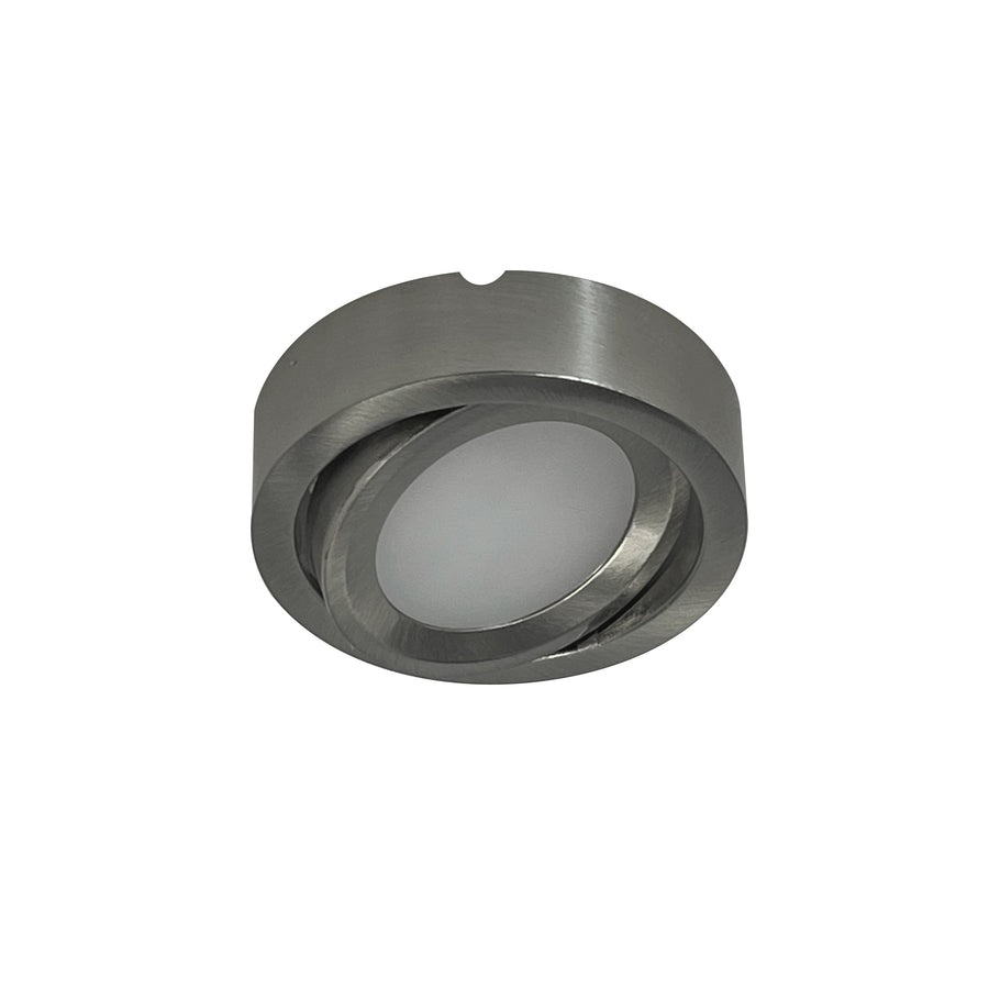 Nora NMP2-A40BN 24V Josh Adjustable LED Puck Light, 300lm / 4000K, Brushed Nickel Finish