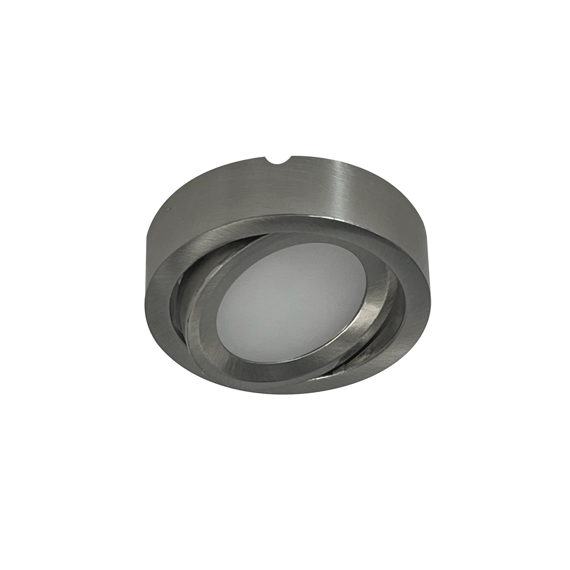Nora NMP2-A35BN 24V Josh Adjustable LED Puck Light, 300lm / 3500K, Brushed Nickel Finish
