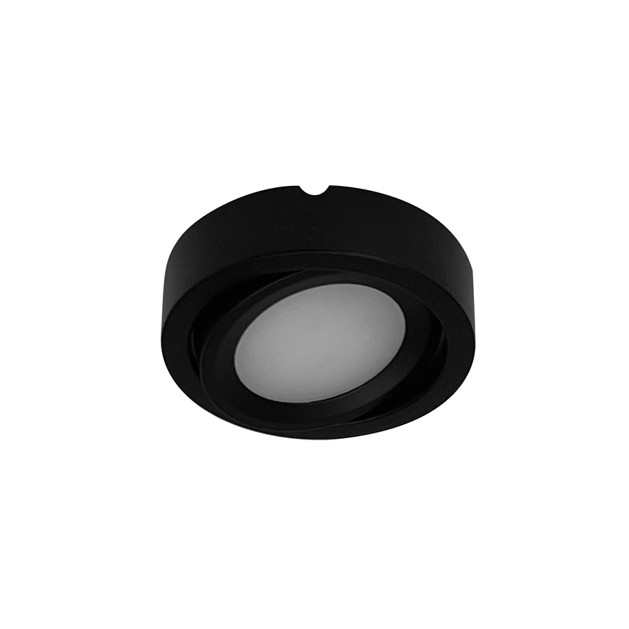 Nora NMP2-A35B 24V Josh Adjustable LED Puck Light, 300lm / 3500K, Black Finish