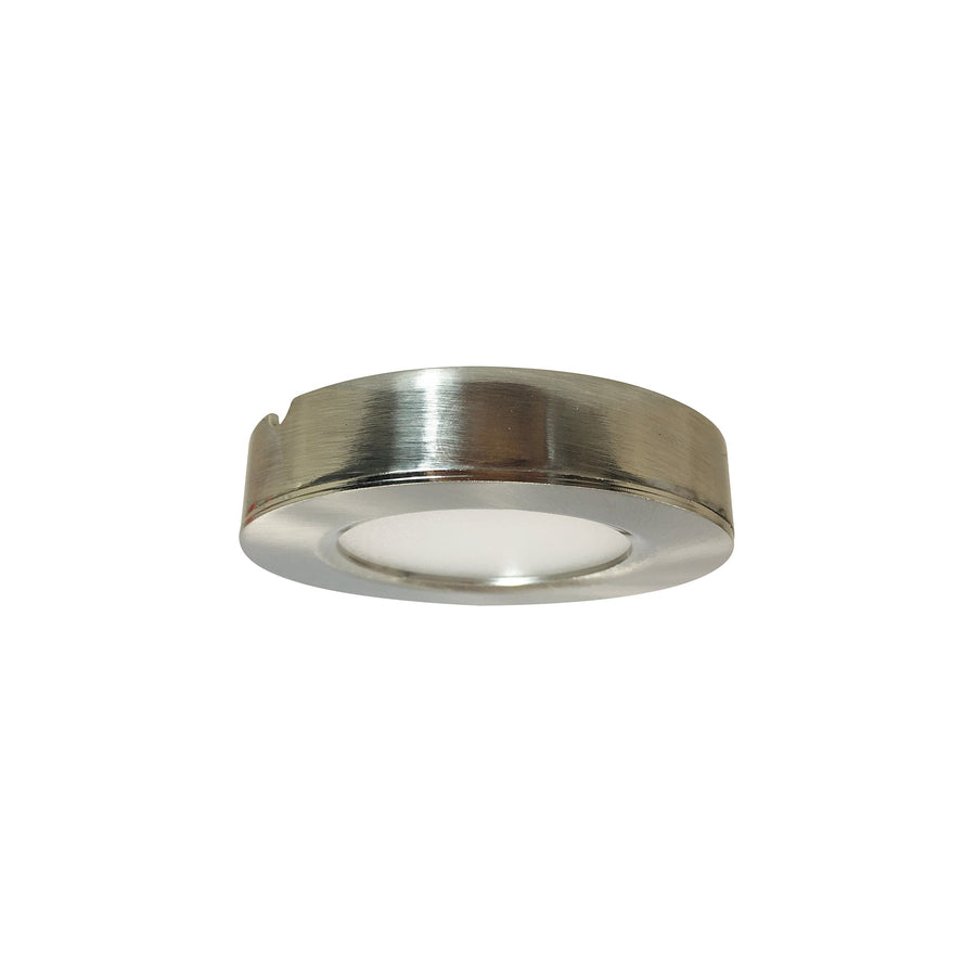 Nora NMP2-LED30BN 24V Josh LED Puck Light, 300lm / 3000K, Brushed Nickel Finish