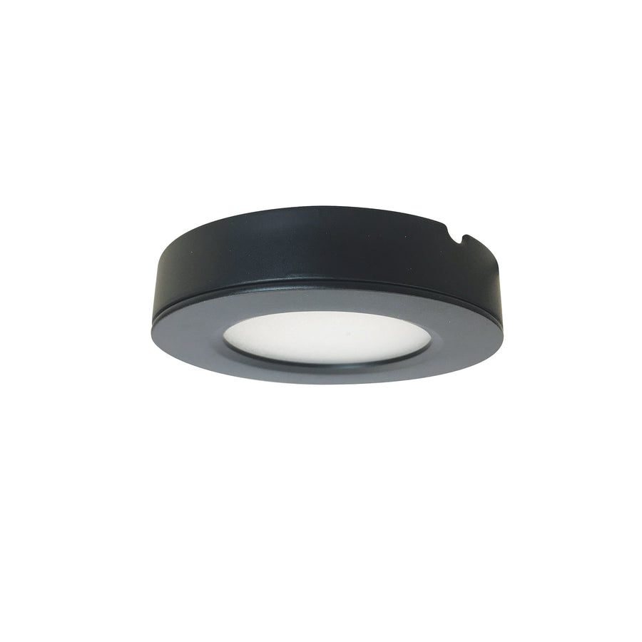 Nora NMP2-LED35B 24V Josh LED Puck Light, 300lm / 3500K, Black Finish