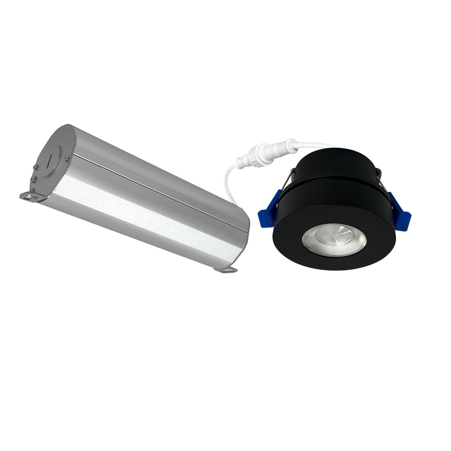 Nora NMW-227B 2 inch M-Wave Can-less Adjustable LED Downlight, 2700K, Black finish