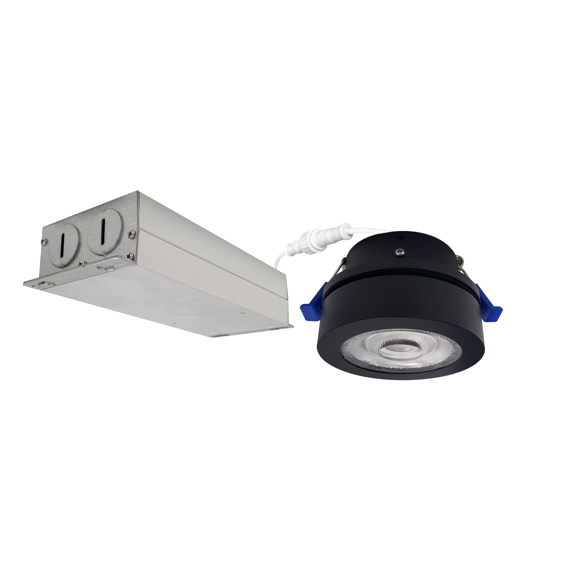 Nora NMW-427B 4 inch M-Wave Can-less Adjustable LED Downlight, 2700K, Black finish