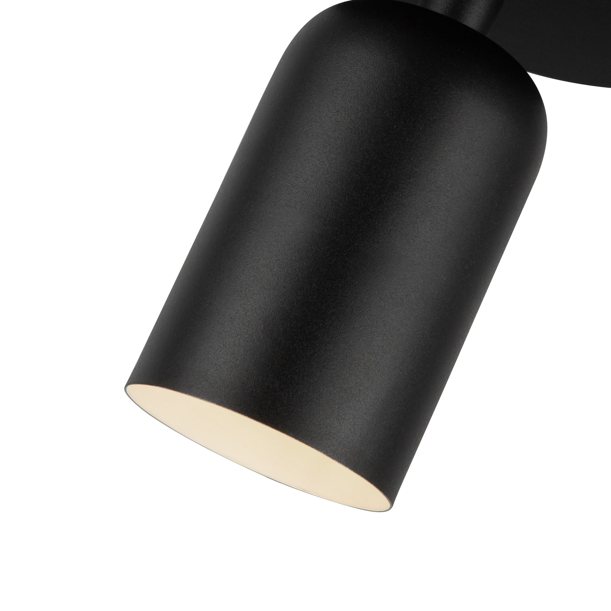 Nola 4-in Black 1 Light Semi-Flush