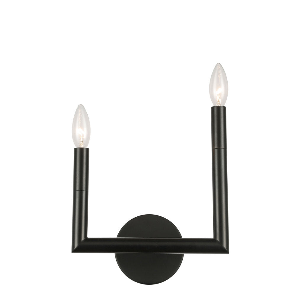 Dainolite NORA NOR-R-112W-MB Sconce Contemporary - Matte Black