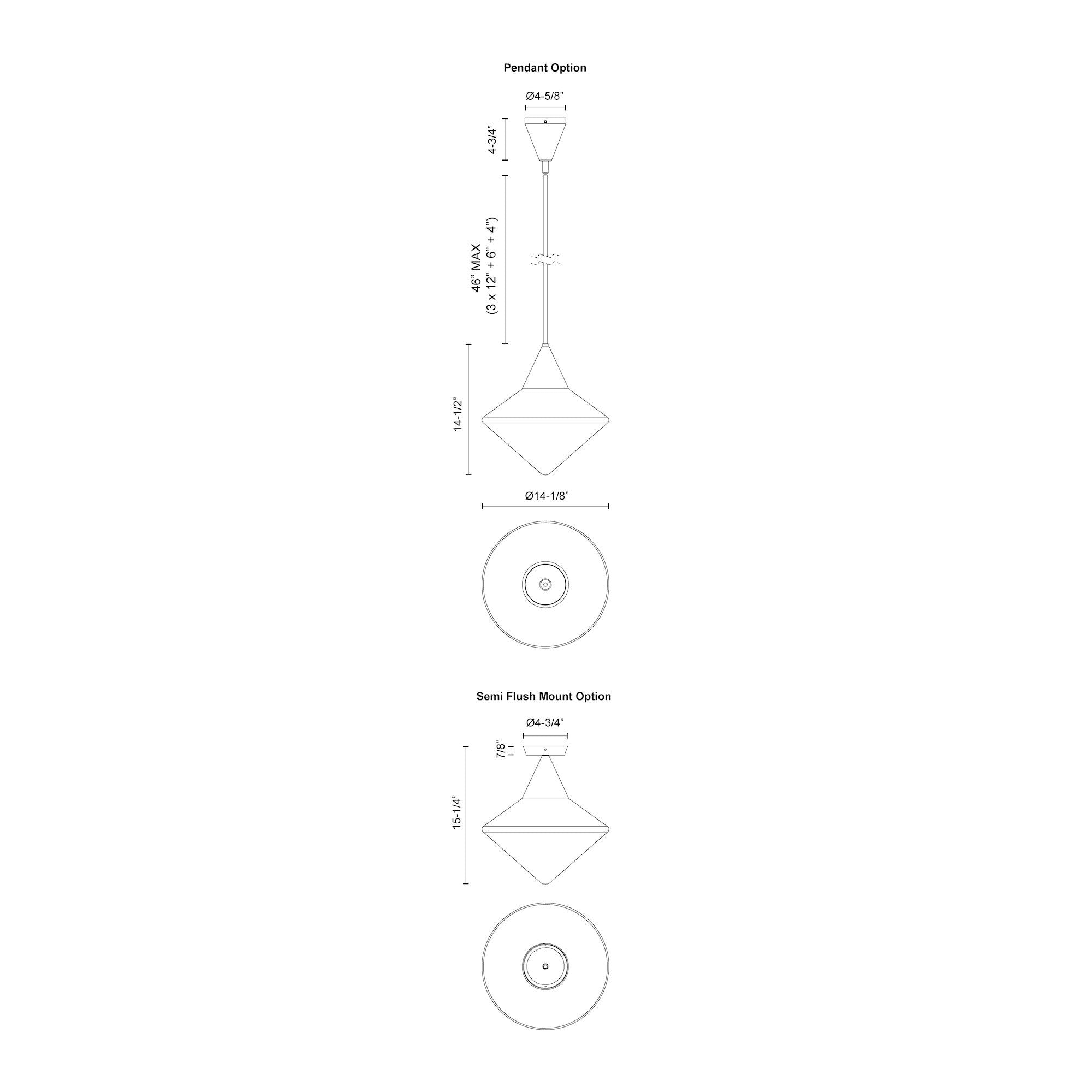 Nora 14-in Brushed Nickel/Opal Matte Glass 1 Light Pendant