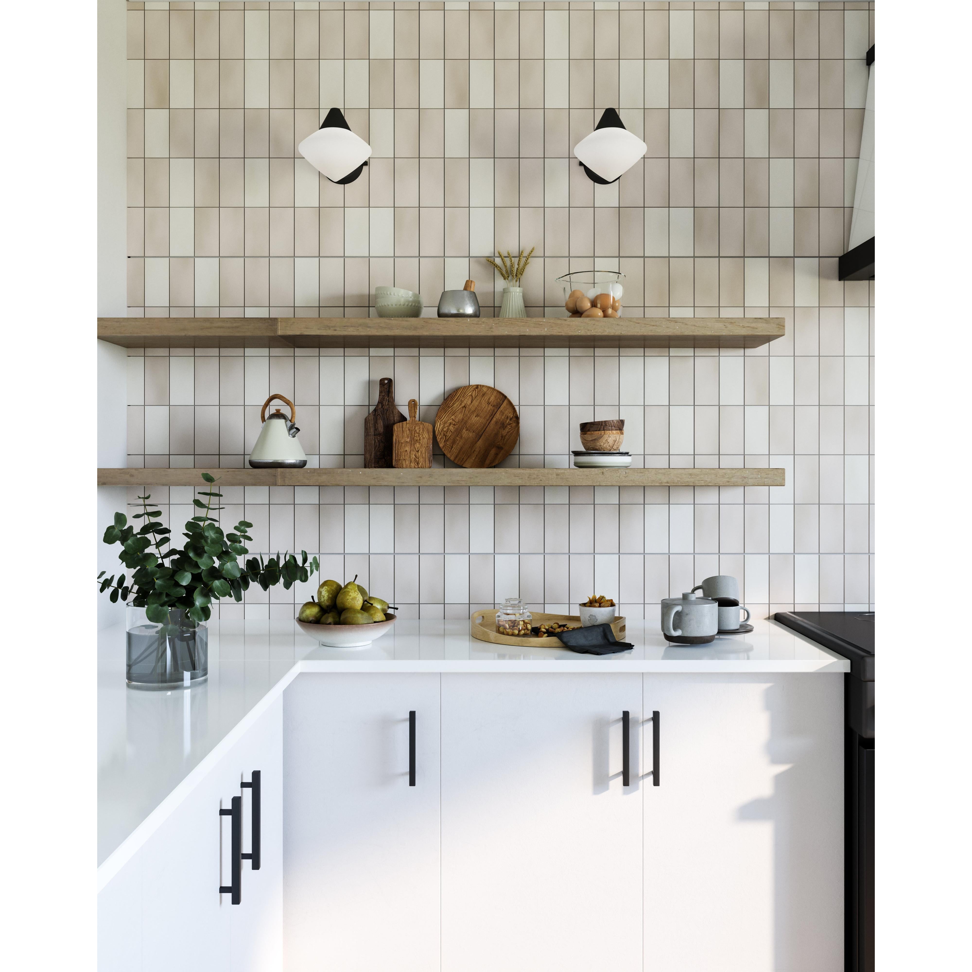 Nora 8-in Matte Black/Opal Matte Glass 1 Light Wall/Vanity