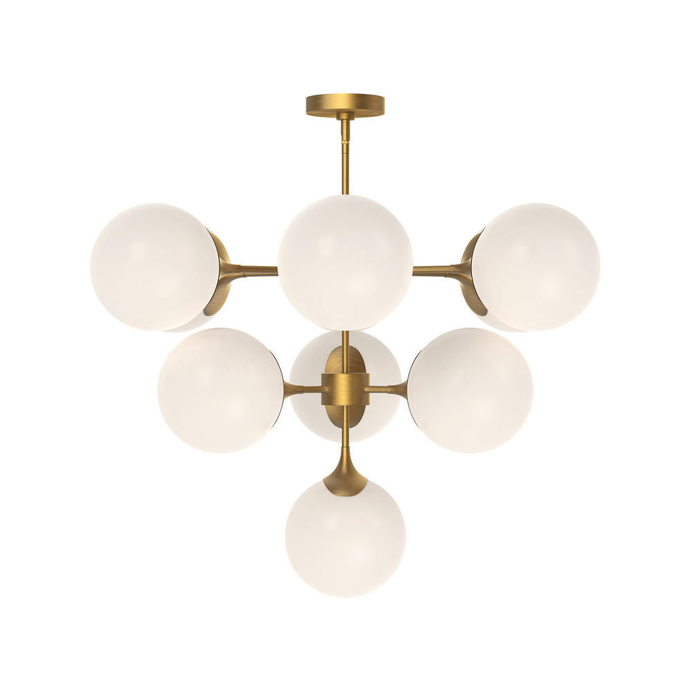 Alora Lighting NOUVEAU CH505335AGOP Chandelier - Aged Gold