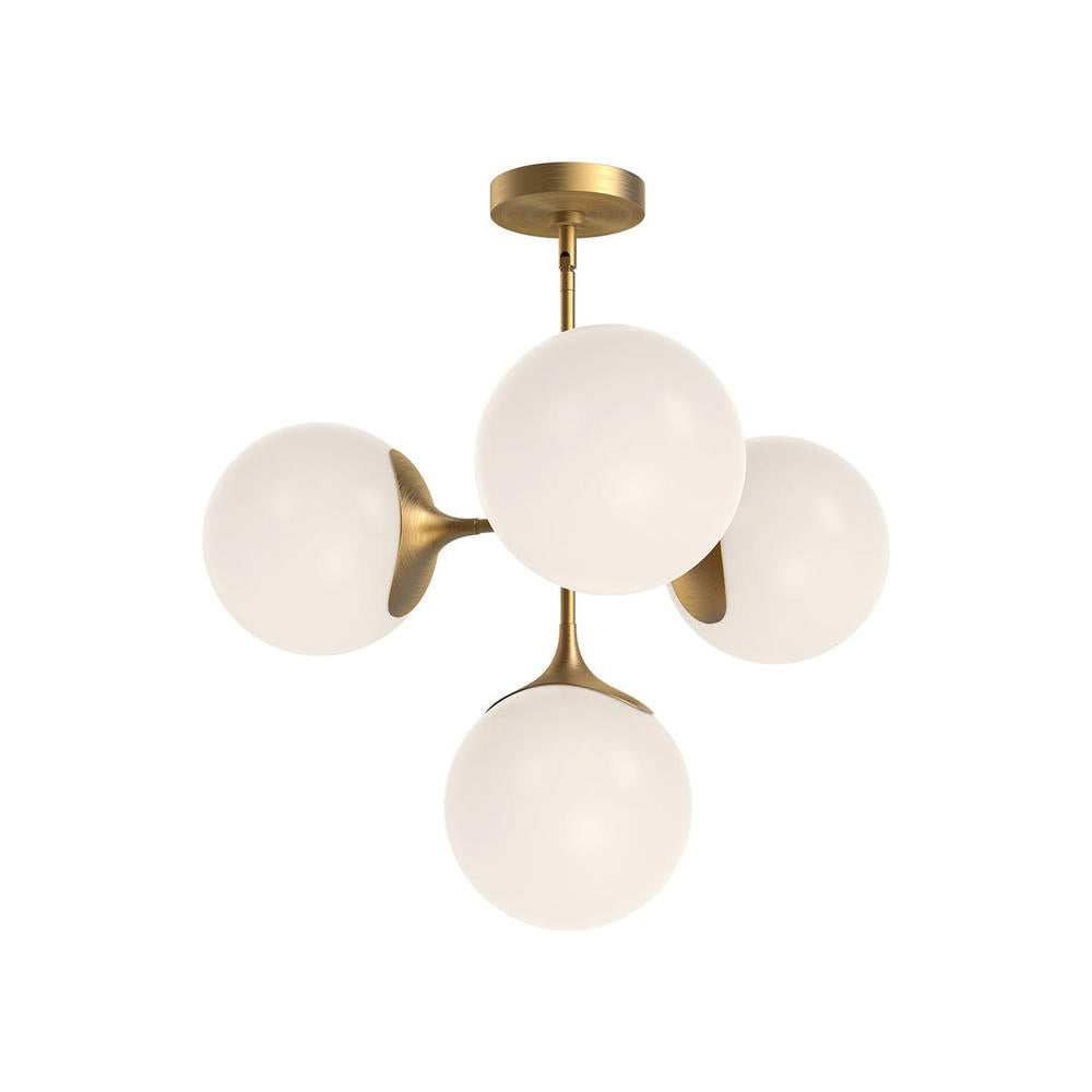 Alora Lighting NOUVEAU CH505426AGOP Chandelier - Aged Gold