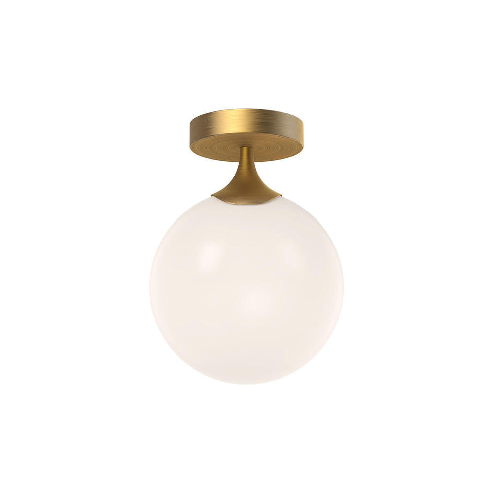 Alora Lighting NOUVEAU FM505108AGOP Flush Mount - Aged Gold