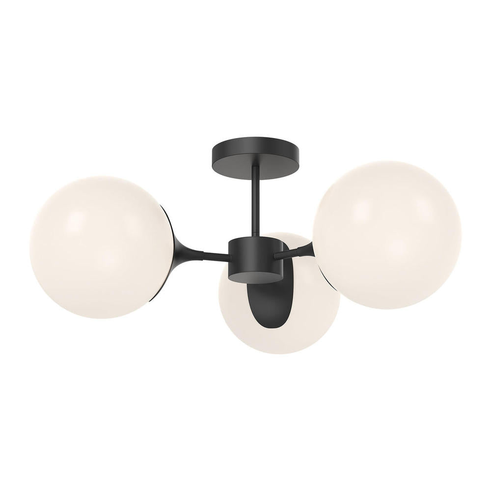 Alora Lighting NOUVEAU SF505326MBOP Semi Flush Mt - Matte Black