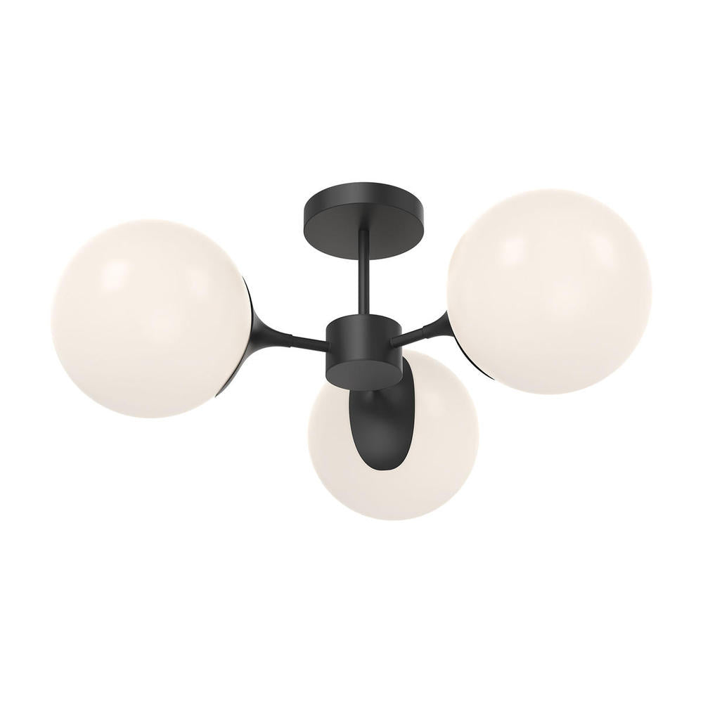 Alora Lighting NOUVEAU SF505326MBOP Semi Flush Mt - Matte Black