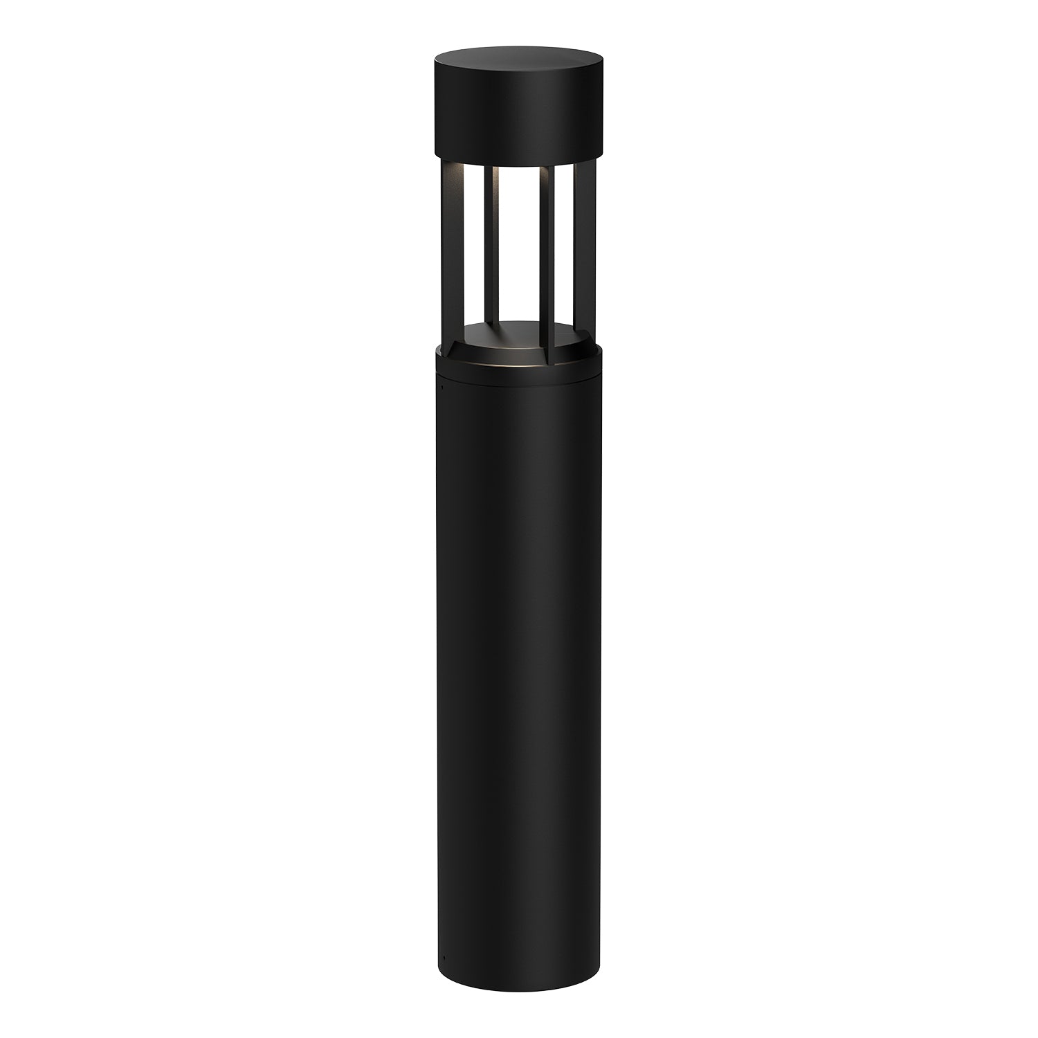 Novato 36-in Black LED Exterior Bollard