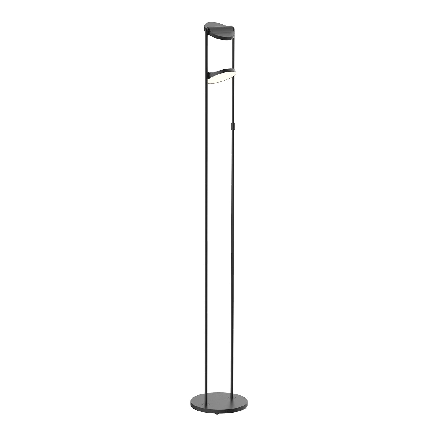 Novel 68-in Black LED Floor Lamp