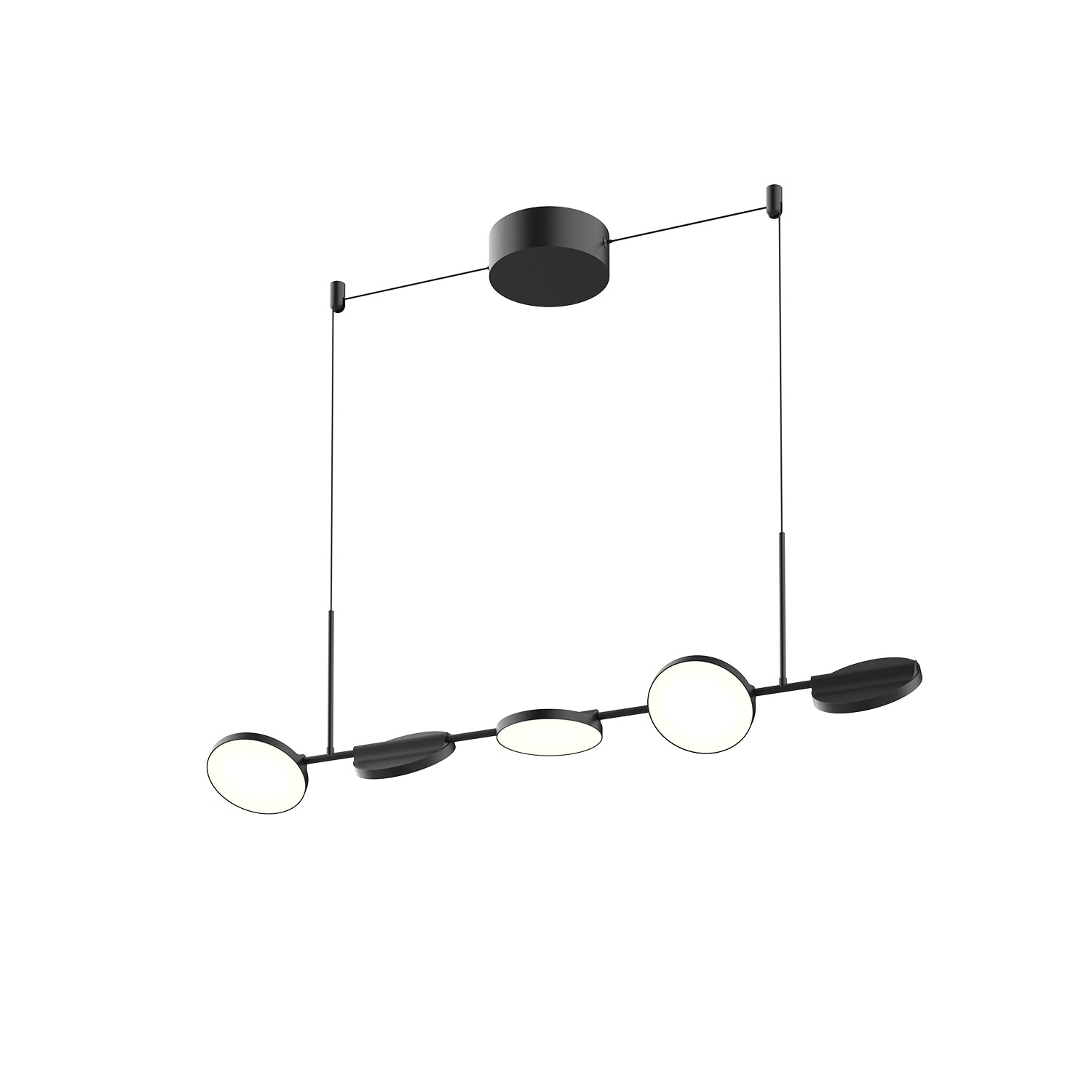 Novel 37-in Black LED Linear Pendant