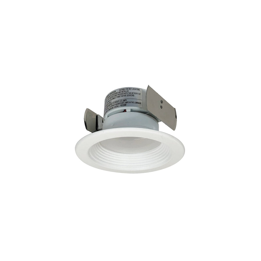 Nora NOX-43627WW/9 4 inch Onyx Square LED Retrofit Reflector 900lm / 14.5W, 2700K, White finish