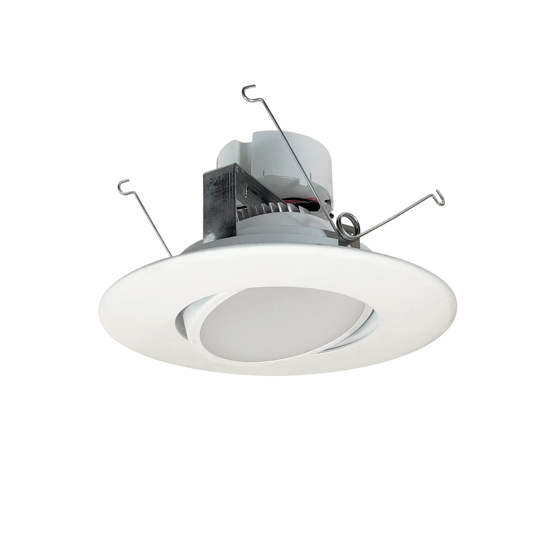 Nora NOX-563427WW 5 inch/6 inch Onyx LED Adjustable Retrofit, 800lm / 12.5W, 2700K, White finish