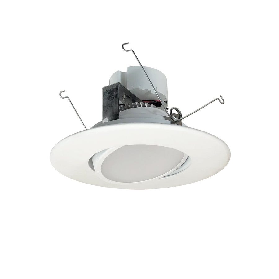 Nora NOX-563427WW 5 inch/6 inch Onyx LED Adjustable Retrofit, 800lm / 12.5W, 2700K, White finish