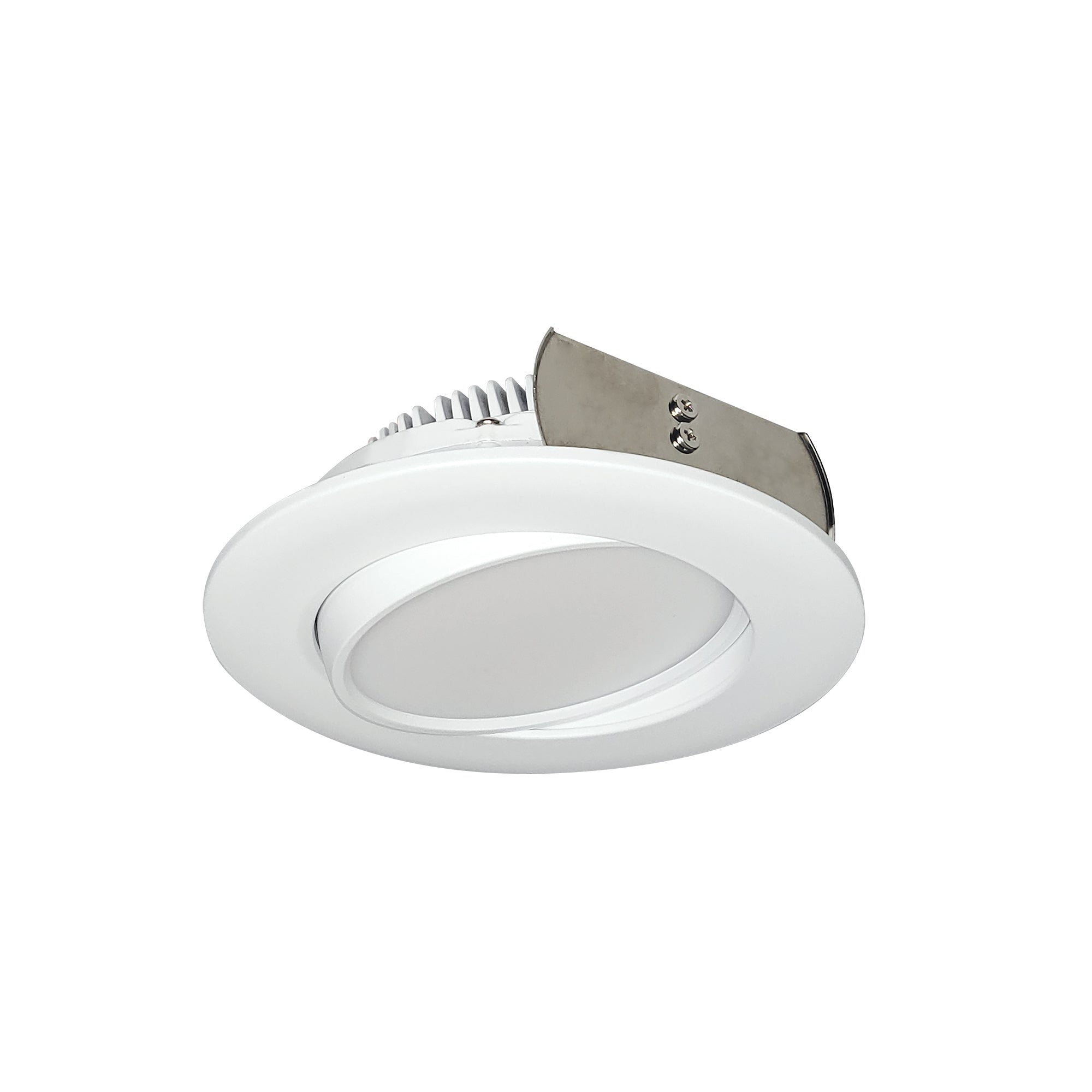Nora NOXAC-4RGTWWW 4 inch AC Onyx Round Adjustable LED Retrofit, 800lm / 11W, Selectable CCT, White Finish