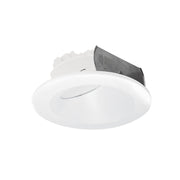 Nora NOXAC-4RWTWWW 4 inch AC Onyx Round Wall Wash LED Retrofit, 800lm / 11W, Selectable CCT, White Finish
