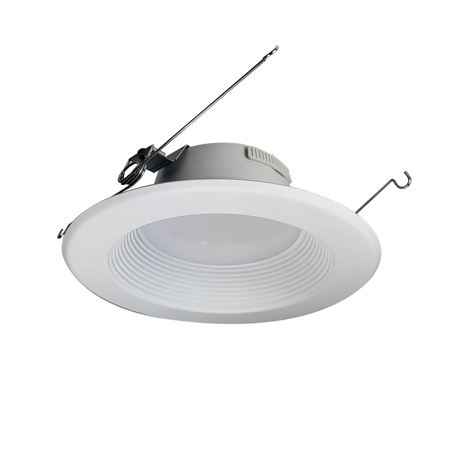 Nora NOXAC-5632TWWW 5 inch/6 inch AC Onyx LED Retrofit Baffle, Selectable CCT, 1150lm / 16.5W, White finish