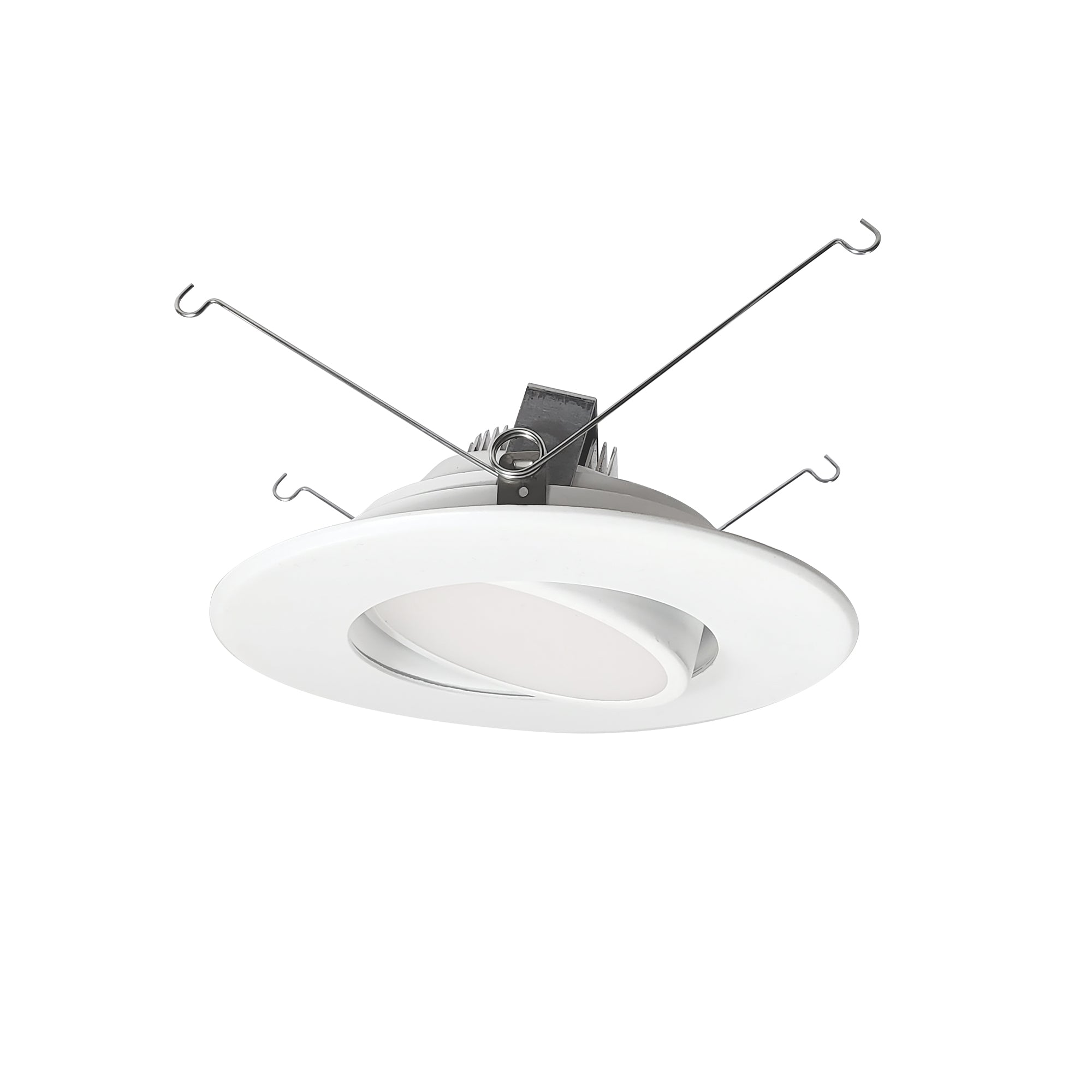 Nora NOXAC-56RGTWWW 5 inch/6 inch AC Onyx Round Adjustable LED Retrofit, 1050lm / 14.5W, Selectable CCT, White Finish