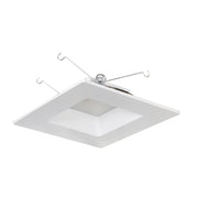 Nora NOXAC-63627WW/HL 6 inch AC Onyx Square LED Retrofit Reflector, 1100lm / 17W, 2700K, White Finish