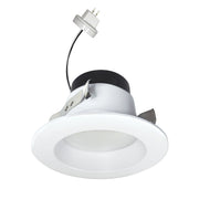 Nora NOXLV-4R1TWWW 4 inch Onyx 12Vac Retrofit Reflector, 800lm / 11W, Selectable CCT, White Finish