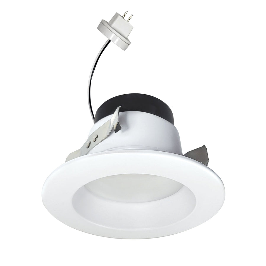 Nora NOXLV-4R1TWWW 4 inch Onyx 12Vac Retrofit Reflector, 800lm / 11W, Selectable CCT, White Finish