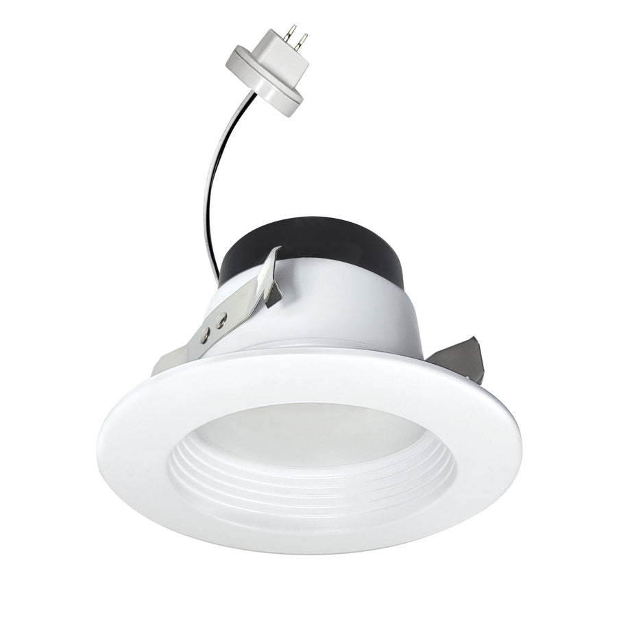 Nora NOXLV-4R2TWWW 4 inch Onyx 12Vac Retrofit Baffle, 800lm / 11W, Selectable CCT, White Finish
