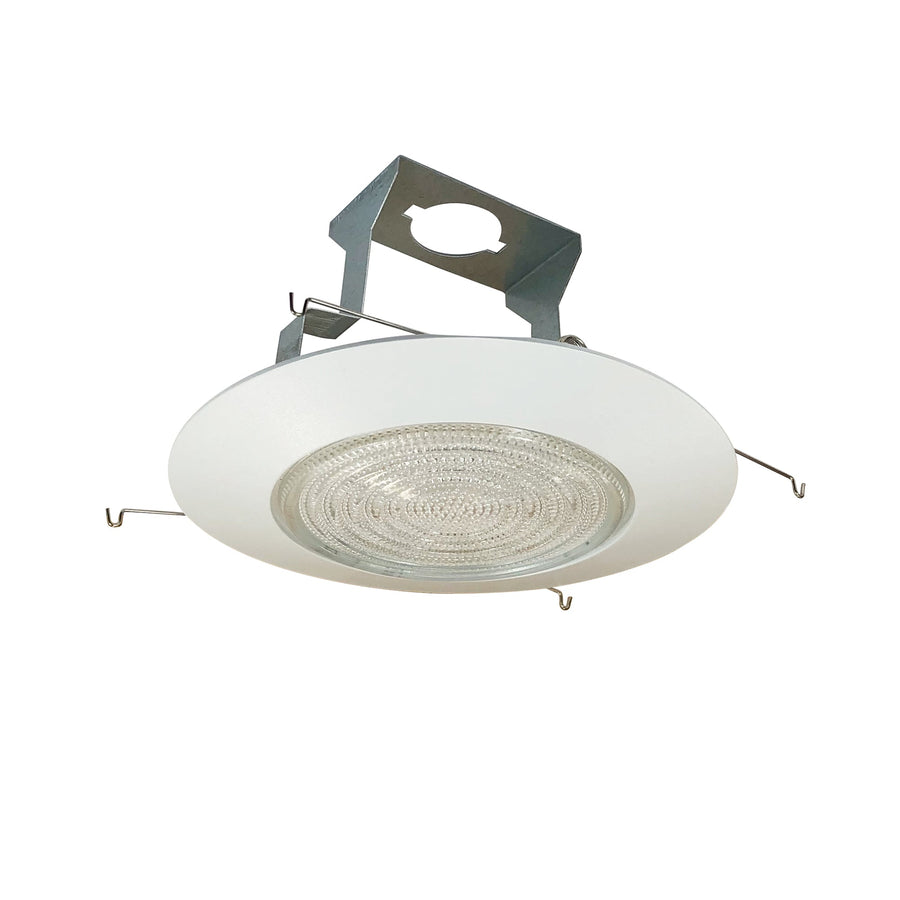 Nora NP-323 6 inch Fresnel Lens w/ Plastic Trim & Bracket, White