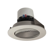 Nora NPR-4RC40XHW 4 inch Pearl LED Round Adjustable Cone Retrofit, 1000lm / 12W, 4000K, Haze Reflector / White Flange