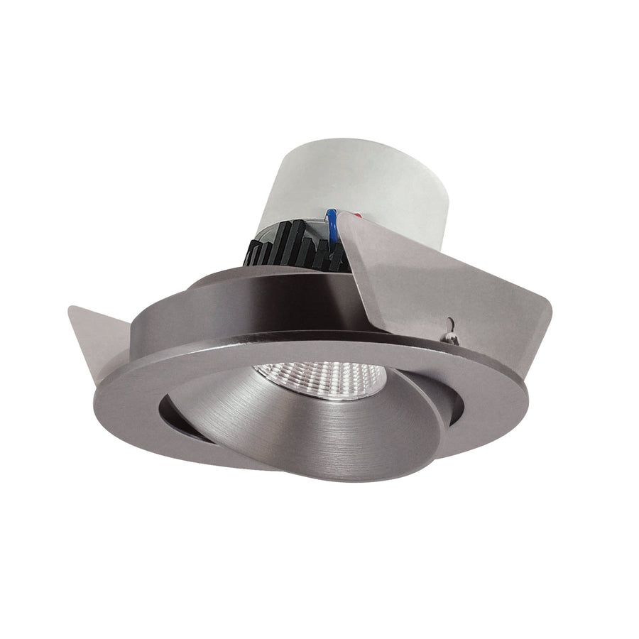 Nora NPR-4RC30XNN 4 inch Pearl LED Round Adjustable Cone Retrofit, 1000lm / 12W, 3000K, Natural Metal Reflector / Natural Metal Flange