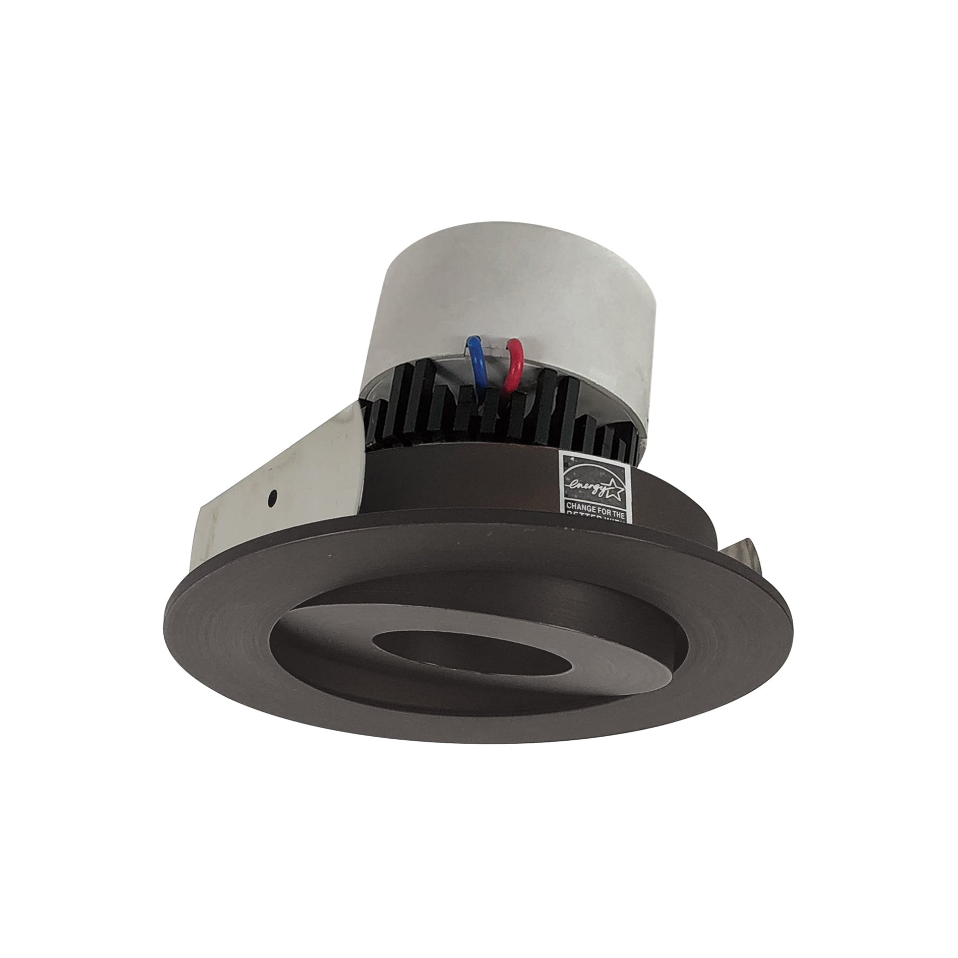 Nora NPR-4RG35XBZ 4 inch Pearl LED Round Adjustable Gimbal Retrofit, 1000lm / 12W, 3500K, Bronze Finish