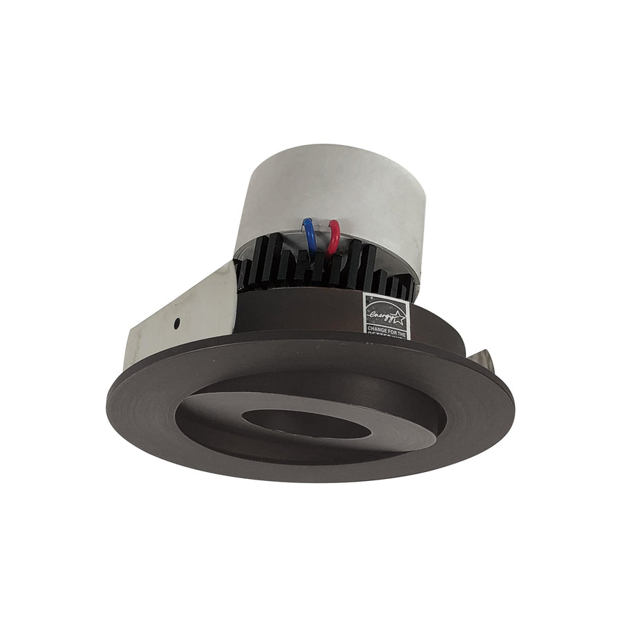 Nora NPR-4RG35XBZ 4 inch Pearl LED Round Adjustable Gimbal Retrofit, 1000lm / 12W, 3500K, Bronze Finish