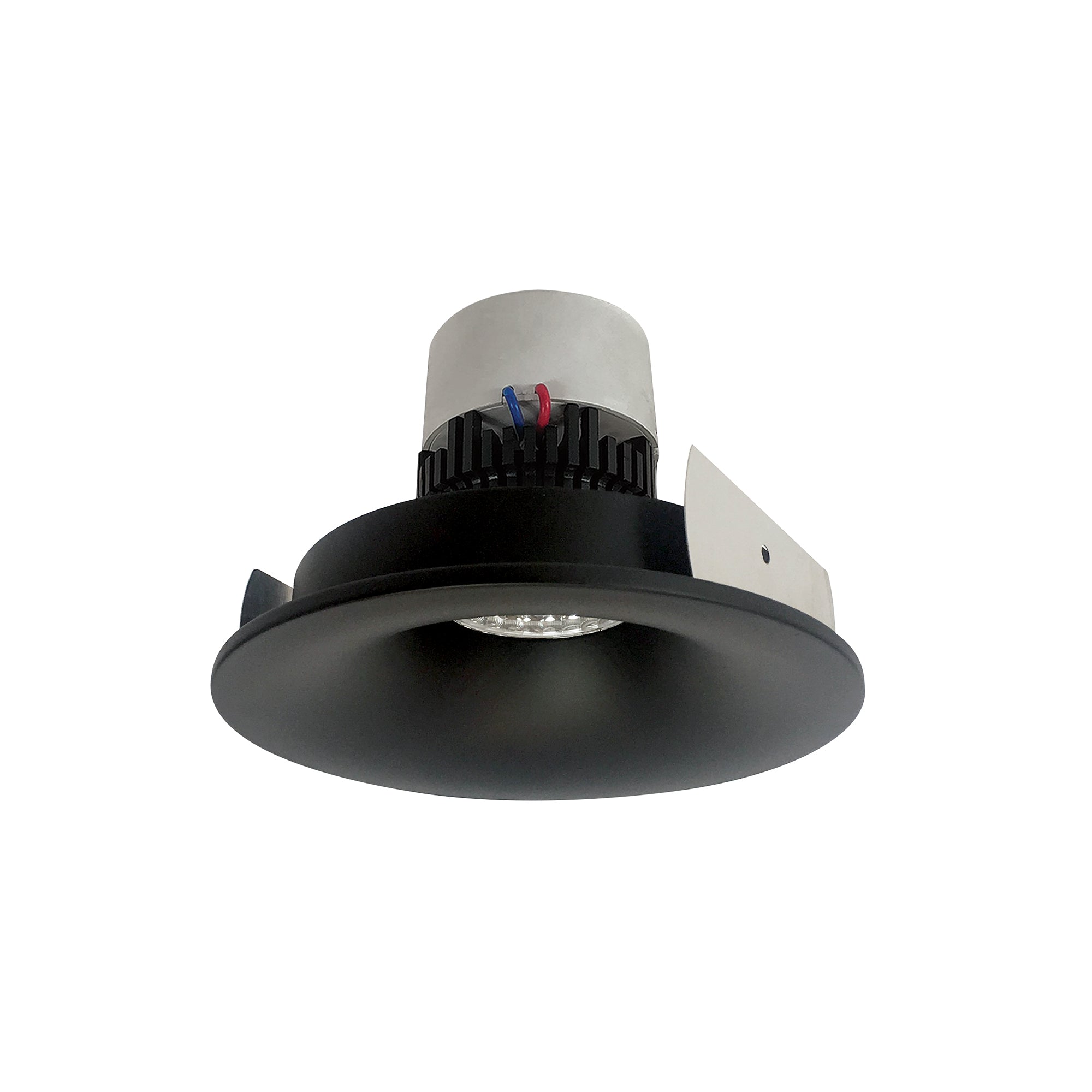 Nora NPR-4RNB35XBB 4 inch Pearl LED Round Bullnose Retrofit, 1000lm / 12W, 3500K, Black Finish