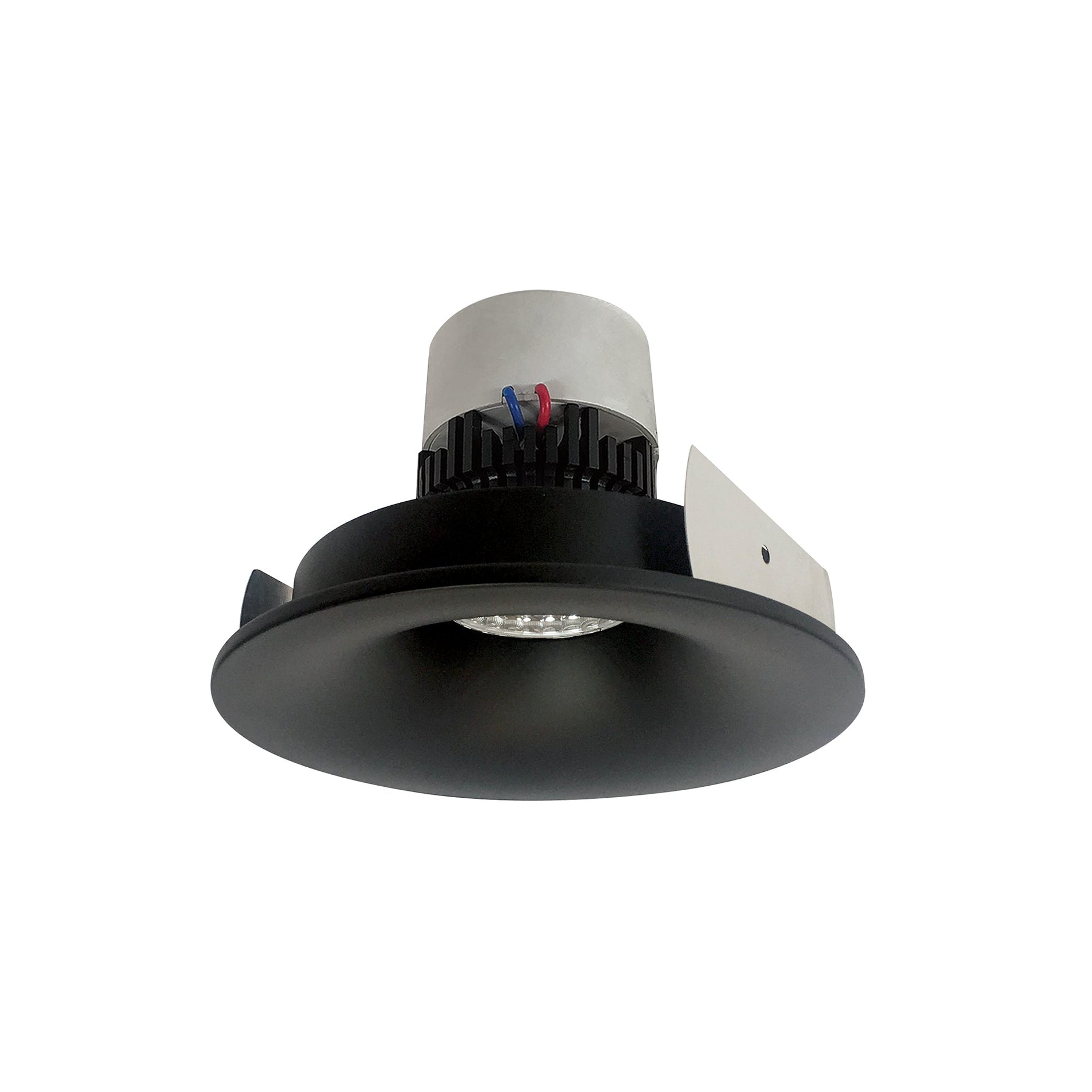 Nora NPR-4RNBCDXBB 4 inch Pearl LED Round Bullnose Retrofit, 800lm / 12W, Comfort Dim, Black Finish