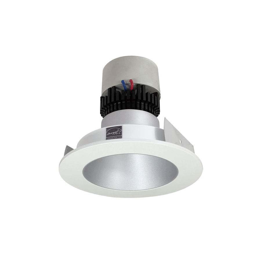 Nora NPR-4RNDC35XHW 4 inch Pearl LED Round Retrofit Reflector, 1000lm / 12W, 3500K, Haze Reflector / White Flange