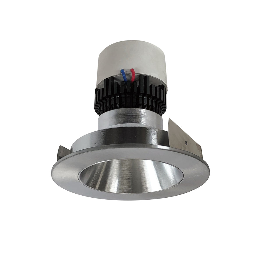 Nora NPR-4RNDC40XNN 4 inch Pearl LED Round Retrofit Reflector, 1000lm / 12W, 4000K, Natural Metal Reflector / Natural Metal Flange