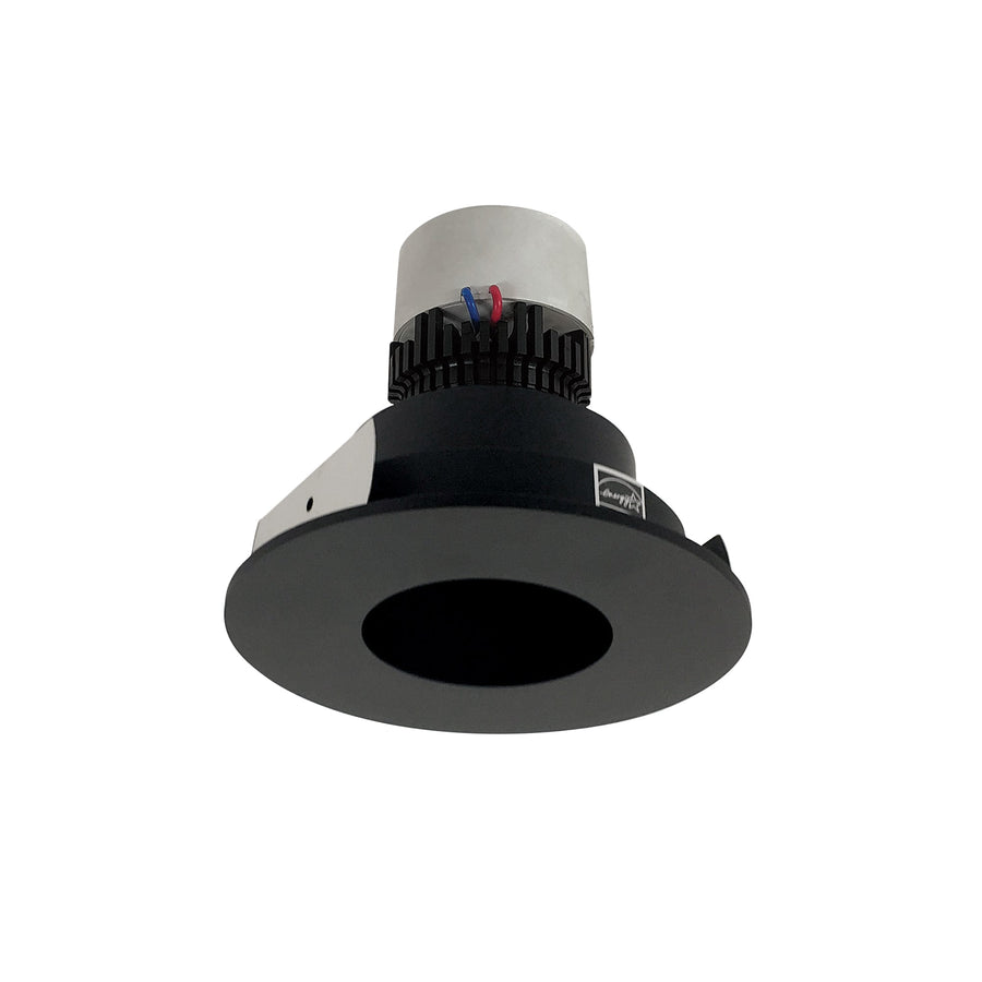 Nora NPR-4RPH40XBB 4 inch Pearl LED Round Pinhole Retrofit, 1000lm / 12W, 4000K, Black Pinhole / Black Flange