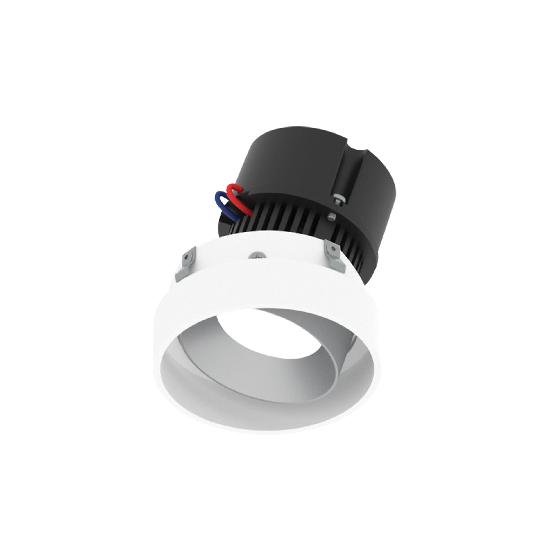 4" Pearl 120V LED Round Trimless Adjustable Retrofit, 1250lm / 10W, 2700K, Haze Adjustable / Bright White Reflector