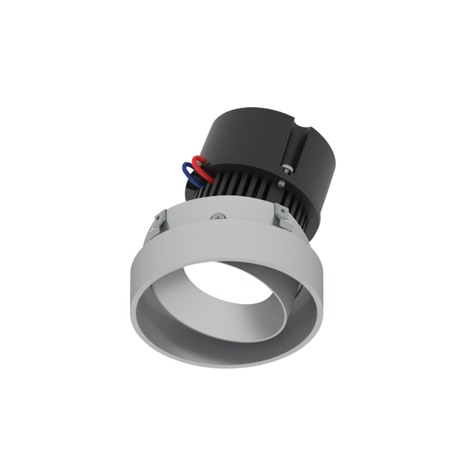 4" Pearl 120V LED Round Trimless Adjustable Retrofit, 1250lm / 10W, 3000K, Haze Adjustable / Haze Reflector